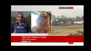 Penny Appeal sending aid into Gaza  Our CEO Ridwana talks to BBC News [upl. by Walczak295]