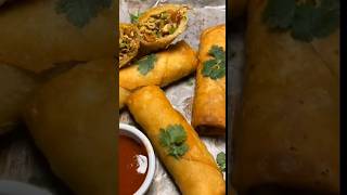 Spring Rolls Recipe chickenrollrecipe springroll snacksrecipe rollsrecipe snacks viralshorts [upl. by Albarran]