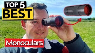 TOP 5 RIDICULOUSLY GOOD Monoculars Today’s Top Picks [upl. by Marlyn]