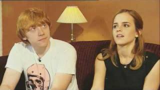 GMTV Interview with Rupert Grint and Emma Watson [upl. by Nnylyaj835]