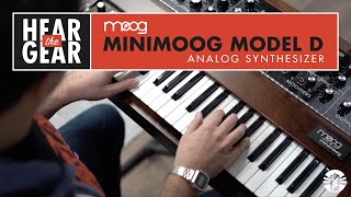 Hear The Gear Moog Minimoog Model D Analog Synthesizer 2022 Reissue [upl. by Davy]