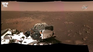 Les images historiques et le tout premier son enregistré sur Mars par le rover Perseverance [upl. by Tasia]