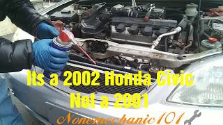 2002 Honda Civic Hood Latch Replacement This one wasnt easy [upl. by Paulina]