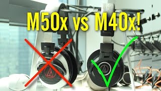 Heres Why AudioTechnicas M40x is Better vs M50x Review  Comparison [upl. by Bahner]