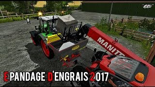 Farming Simulator 17  EPANDAGE DENGRAIS [upl. by Annoda]