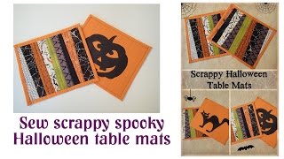 Halloween placemats video [upl. by Fabrienne]