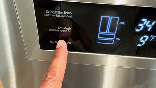 Bosch Refrigerator  How to Turn OnOff Ice Maker [upl. by Ejrog]