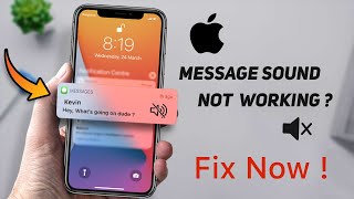 iPhone Message Notification Sound Not Working  Muting Text Conversations FIX [upl. by Aissac]