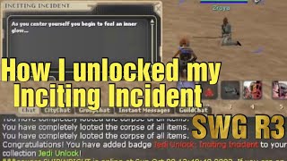 How I unlocked my Inciting Incident  SWG Restoration 3 [upl. by Almeda]