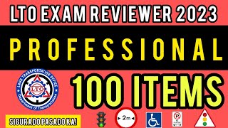 LTO EXAM REVIEWER PROFESSIONAL 2023 TAGALOG 100 ITEMS UPDATED AND LATEST [upl. by Morez592]