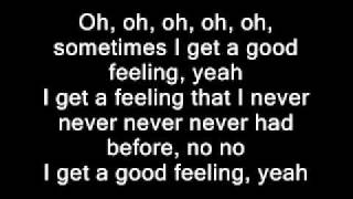 Flo Rida  Good FeelingLyrics on screen [upl. by Lucienne]