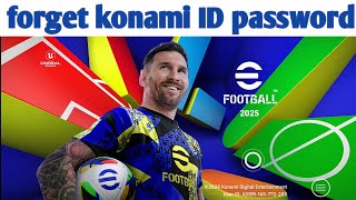 how to change password konami ID  efootball 2025  new update [upl. by Annaegroeg]