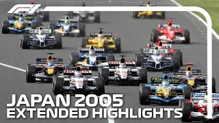 Extended Race Highlights  2005 Japanese Grand Prix [upl. by Sabelle]