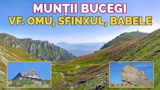 Munții Bucegi  pe Vârfurile Omu Bucura Dumbravă Capul Morarului  Sfinxul Babele  Rhododendron [upl. by Reniti]