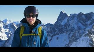 Skiing the Vallee Blanche  Your Guide with IFMGA Mountain Guide Dave Searle [upl. by Retsae]