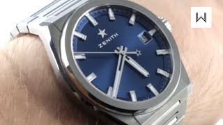 2018 Zenith Defy Classic 95900067051M9000 Luxury Watch Review [upl. by Veedis893]