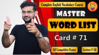 Mastering English Vocabulary Expert Tips amp Tricks Master Word List Card  71 [upl. by Joerg278]