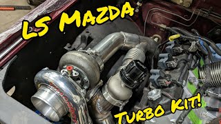 LS Swapped Mazda B2200 Turbo Kit Build [upl. by Teirtza]