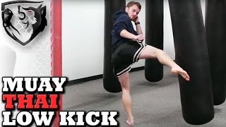 How to Throw a Muay Thai Leg Kick CORRECTLY [upl. by Aicnelev213]