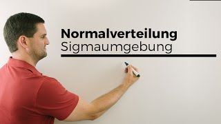 Normalverteilung k gesucht Anschaulich mit Sigmaumgebung ohne PhiTabelle [upl. by Pappano]