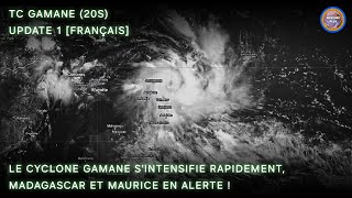 Français Le Cyclone Gamane Sintensifie Rapidement Madagascar Et Maurice En Alerte [upl. by Eessac]