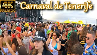 TENERIFE 🎭 CARNAVAL 🥇 One of the Best in the World  SUMMER 2022  EVENING amp NIGHT PARTY [upl. by Lebyram912]