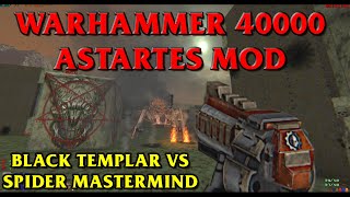 Ultimate Doom  Warhammer 40k Astartes mod  Black Templar vs Spider Mastermind [upl. by Alysia]