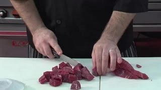 How to Cut Stew Meat  Cooking Meat [upl. by Arihsaj]