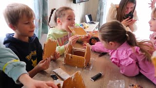 Making gingerbread houses with the kids 😊  The Radford Family [upl. by Virginie143]