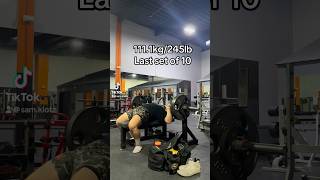 3x10 Bench Press with 245 lbs powerlift powerlifter powerlifting gym gymmotivation benchpress [upl. by Lisandra]