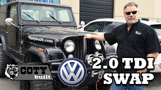 Jeep 20L TDI Swap Test drive and overview of Coty Builts new TDI package [upl. by Nino927]