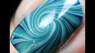 Swirl Watermarble Nails [upl. by Noorah175]