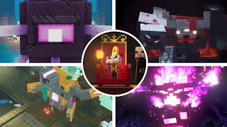 Minecraft Dungeons All Bosses  All DLC Echoing Void [upl. by Akyssej554]