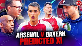 Artetas Big Defensive Decision  Arsenal vs Bayern Munich  Predicted XI [upl. by Anelad]