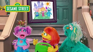 Sesame Street Abby Rosita amp Julia’s Princess PaintALot Fairytale Story [upl. by Brina]