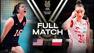 🇺🇸 USA vs 🇵🇱 POL  Paris 2024 Olympic Qualification Tournament  Full Match  Volleyball [upl. by Alesram]