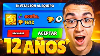 JUEGO con el ACUÑA REAL en BRAWL STARS tiene 12 años [upl. by Berns755]