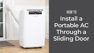 How to Install a Portable Air Conditioner Through a Sliding Door  Sylvane [upl. by Theodor]