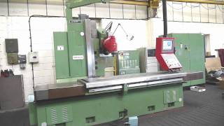 Novar 1990 Model K3F 2500 x 800 CNC Bed Type Travelling Table Milling amp Boring Machine [upl. by Yeltnarb]