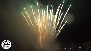 vuurspektakel en vuurwerk op de grote markt van Sint niklaas [upl. by Artap]