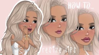 How to resize lips MSP2  GUIDE [upl. by Aihsemaj935]