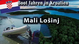 Boot slippen in Mali Lošinj I Slipstelle  Bootsrampe Camp Poljana I Bootsurlaub Kroatien [upl. by Aerdnad200]