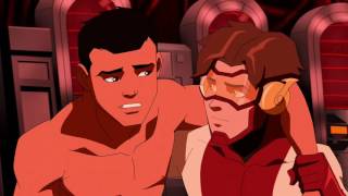 Young Justice Season 2 Blue Bettle amp Impulse All Moments [upl. by Ydur]