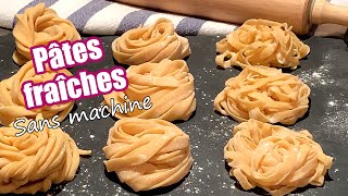 Pâtes fraîches maison SANS machine à la main [upl. by Mages]