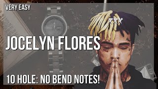 SUPER EASY How to play Jocelyn Flores by XXXTentacion on Diatonic Harmonica 10 Holes Tutorial [upl. by Atsedom556]