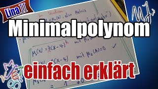 Minimalpolynom erklärt  Erklärung  Definition [upl. by Imeaj]