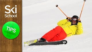 Standing Up After A Fall  How To Ski Tips Beginners Lesson [upl. by Dhu]