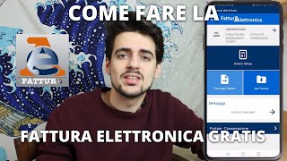 Come fare la fattura elettronica gratis tramite app  Tutorial [upl. by Deb833]