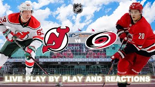 New Jersey Devils vs Carolina Hurricanes Live PlayByPlay amp Reactions [upl. by Baron272]