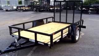 Sure Trac Tube Top Utility Landscape Trailer 6x10 2990 GVW ST7210TAB030 [upl. by Bevers]